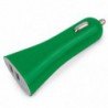 Cargador De Coche Doble Usb Verde