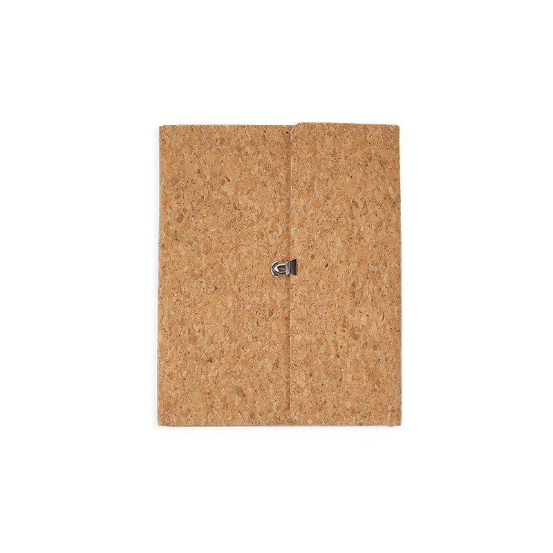 Carpeta Con Bloc Corcho Natural