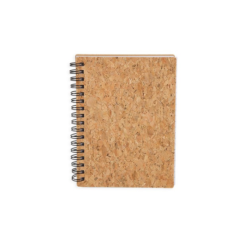 Libreta Con Anillas Corcho Natural