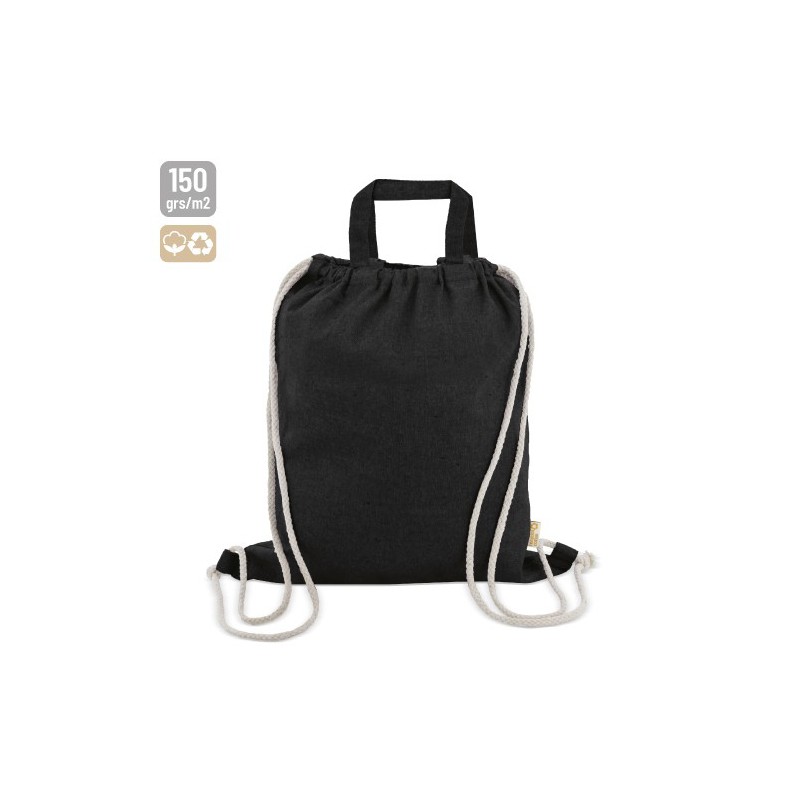 BOLSA MOCHILA DE ALGODON RECICLADO AGRA