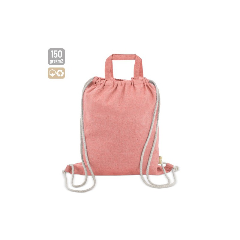 BOLSA MOCHILA DE ALGODON RECICLADO AGRA