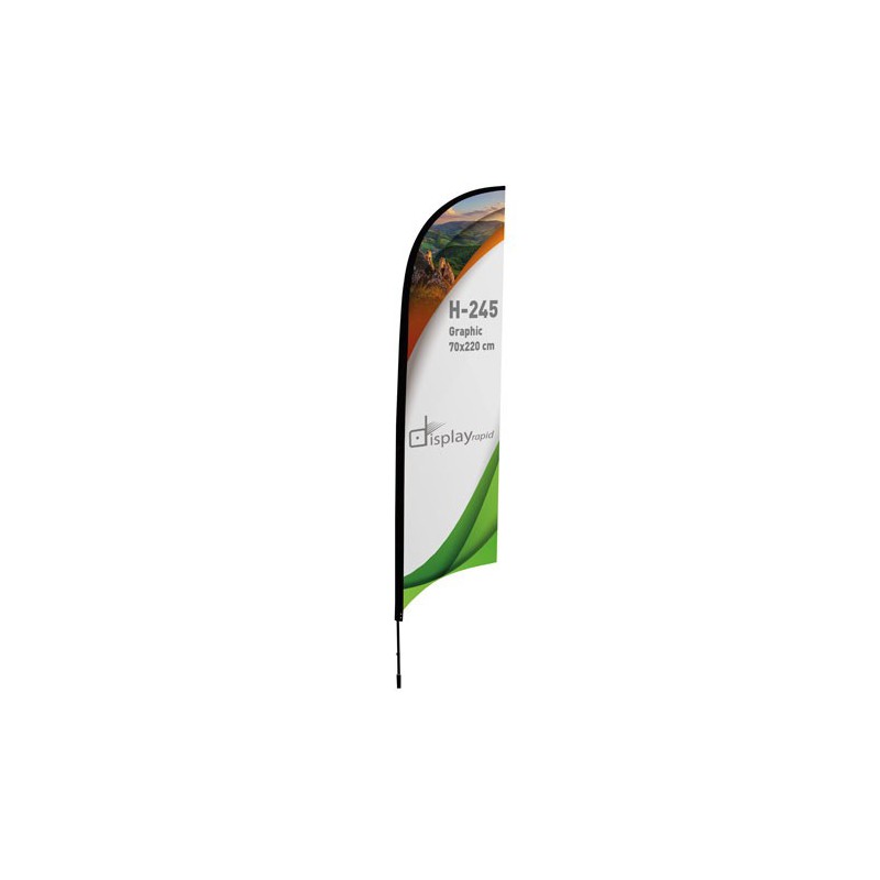 Soporte Bandera Forma Pluma 2 m