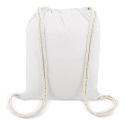 Bolsa Mochila Blanca Algodon