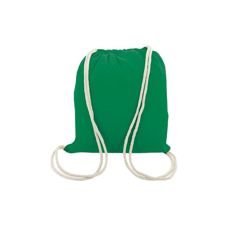 Bolsa Mochila Verde Algodon