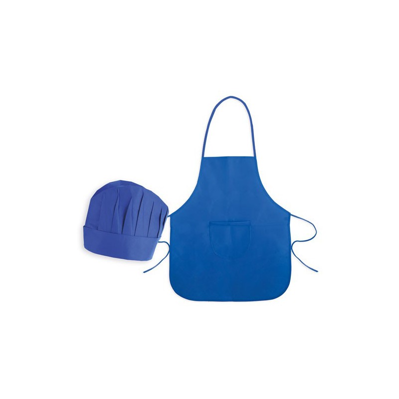 Set Delantal Y Gorro Infant Nwroyal