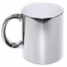 Mug Ceramica Metalizada Plata