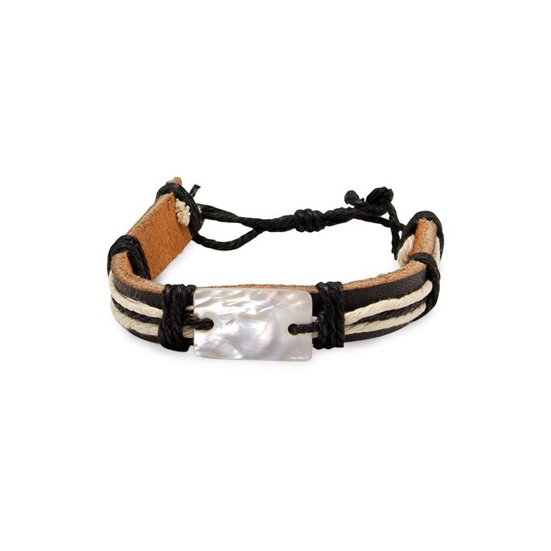 Pulsera Piel/Nacar