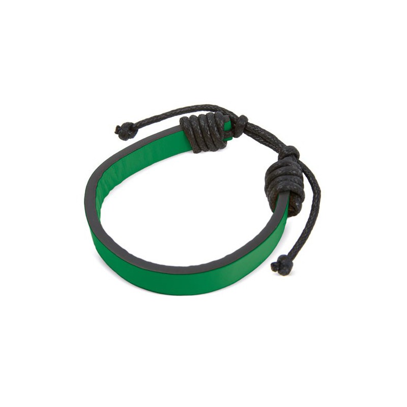 Pulsera Polipiel Ajustable Verde