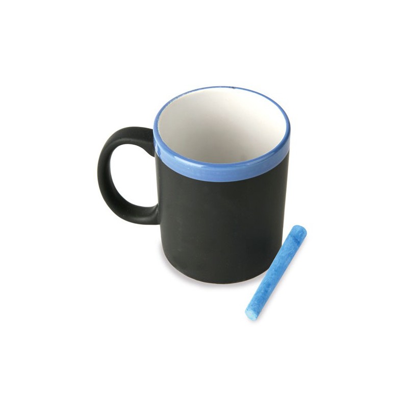 Mug De Ceramica Pizarra Azul