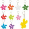 Llavero De Madera Happy Flower( 1 Pack 10 Uds.)