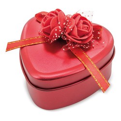 Estuche Rosas Heart Rojo