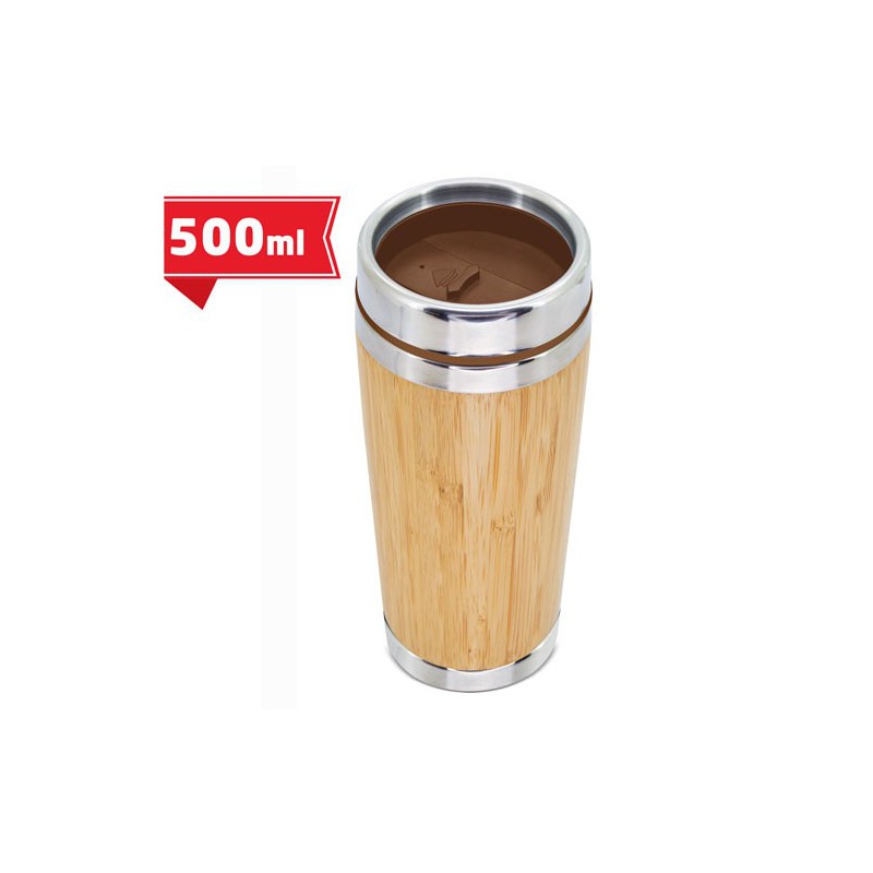 Vaso Termo Bambu Doble Capa 500ml Cue