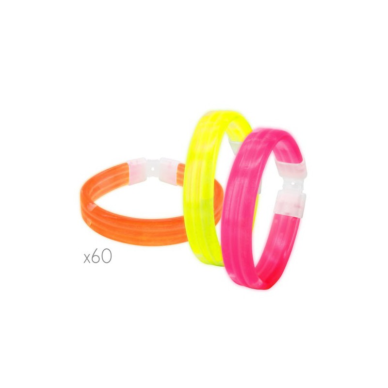 Pulseras Luminosas Neón Party (Pack De 60)