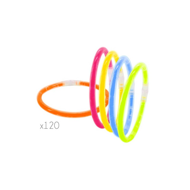 Pulseras Luminosas Neón (Pack De 120)