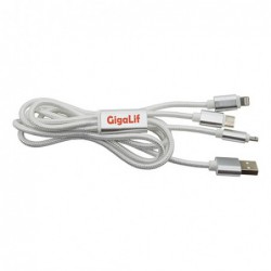 Cable 3 En 1 Con Conector c