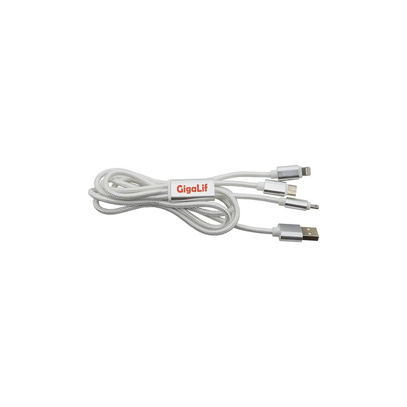 Cable 3 En 1 Con Conector c