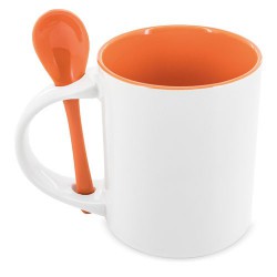 Mug Sublimacion Redonda Con Cuchara Neiva