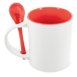 Mug Sublimacion Redonda Con Cuchara Neiva