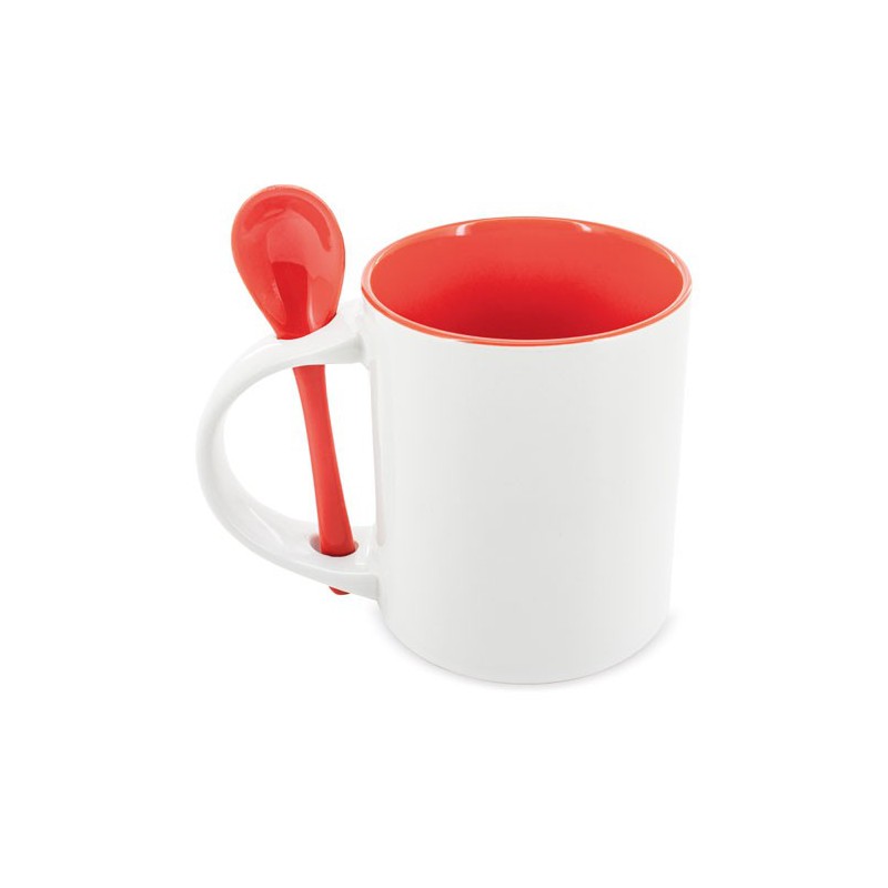 Mug Sublimacion Redonda Con Cuchara Neiva